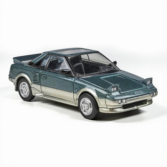PARA64 1:64 Toyota MR2 MK1 1985 Green / Gold LHD Diecast Car By-Paragon