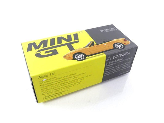 MINI GT - 392 - Mazda Miata MX-5 (NA) Sunburst Yellow 1/64 Diecast Model Car MGT00392 - Jaiman Toys