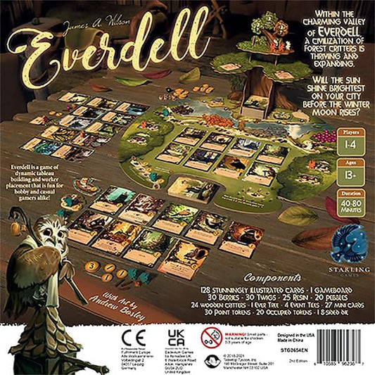 Starling Games | Everdell 2nd Edition | Strategy Board Game for Nature & Fantasy Lovers | 40–80 Min | Ages 10+ | 1–4 Players - Jaiman Toys