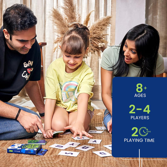 Binca Fletter Word Game - Fun Card Game for All Ages, Fast Family Game for Kids, Teens & Adults, Test Your Vocabulary, Return Gifts for Party, Gifts for Kids Ages 5,6,7,8 Years (2-4 Players) - Jaiman Toys