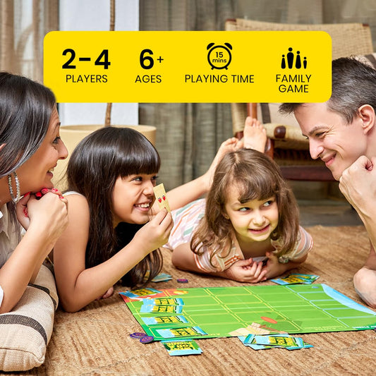 Binca Card Game - I Went for a Picnic, Fun Memory Game for Kids Ages 6 and Up, Cognitive & Concentration Building, Gifts for Boys & Girls, 2-4 Players - Jaiman Toys