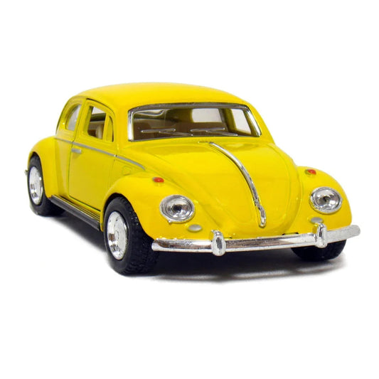 KiNSMART KT5750W 1967 Volkswagen Classical Beetle – 1:32 Scale Die-Cast Model Toy Car - Yellow - Jaiman Toys