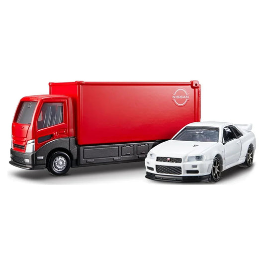 Takara Tomy Tomica Premium Transporter NISSAN SKYLINE GT-R V Spec II Nur - Jaiman Toys