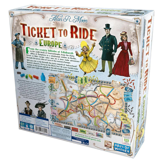 Days of Wonder Ticket to Ride Europe Board Game - Jaiman Toys