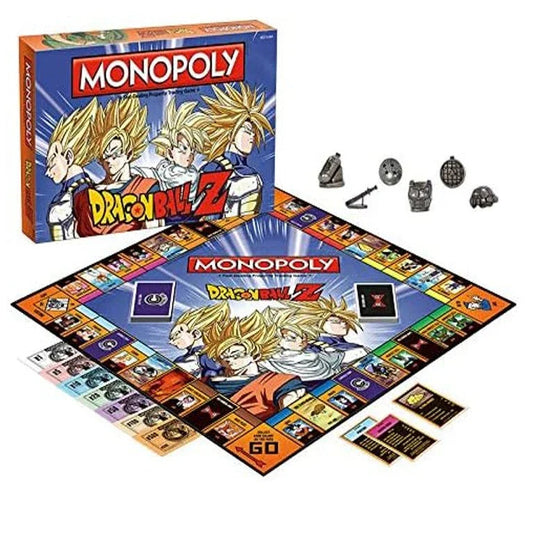 USAopoly Dragon Ball Z Edition Monopoly – Power Up and Dominate the Game! - Jaiman Toys