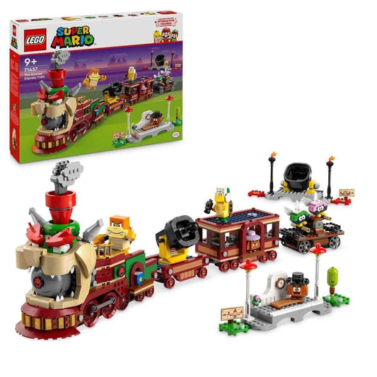 (Box Damage) LEGO 71437 Super Mario Bowser Express Adventure Train – Build, Play &amp; Collect with 6 Iconic Nintendo Characters - Jaiman Toys