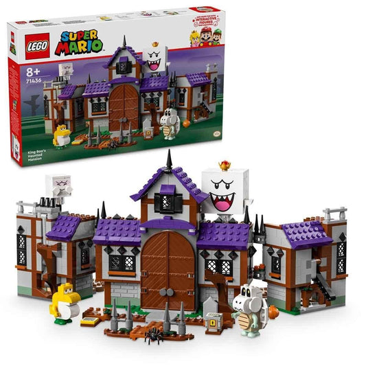 LEGO Super Mario Haunted King Boo's Villa  Ghostly Adventure House with Baby Yoshi &amp; Spooky Characters! 71436 - Jaiman Toys
