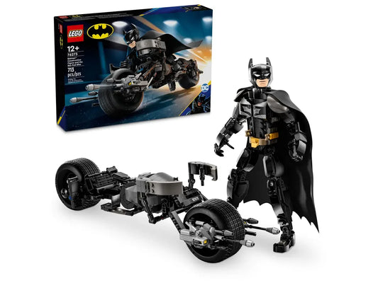 LEGO 76273 Super Heroes: Batman Construction Figure and the Bat-Pod Bike (713 Pieces) - Jaiman Toys
