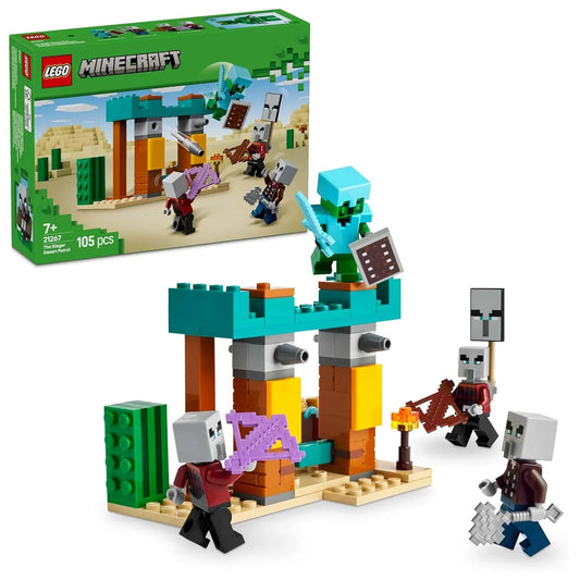 LEGO Minecraft The Illager Desert Patrol Gaming Kit for Kids 21267 Building Blocks Toys for 7+ Gift for Boys and Girls - Jaiman Toys