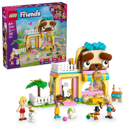 LEGO Friends Pet Accessories Shop 42650 – Building Toy Set with Grooming Station, Minidolls & Pets for Kids Age 6+ - Jaiman Toys