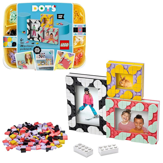 LEGO 41914 DOTS Creative Kid's Picture Frames DIY Tiles Beads Set, Room Decorations, Arts and Crafts - Multicolor (33 pieces) - Jaiman Toys