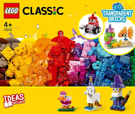 LEGO 11013 Classic Creative Transparent Bricks Building Set (500 Pieces) - Jaiman Toys