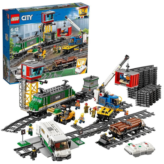 LEGO 60198 Cargo Train for Loading or Unloading (Multicolor) - Jaiman Toys