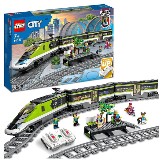 (Without Outer Box) LEGO City Express Passenger Train 60337 Building Kit (764 Pieces) - Jaiman Toys