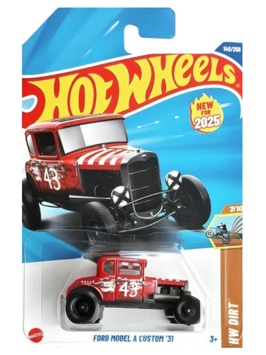 Hot Wheels HYW24 Ford Model A Custom '31 Matte Red HW Dirt