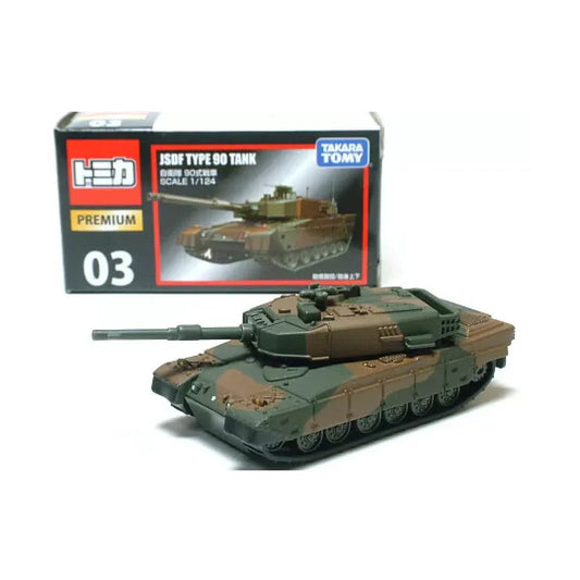 TOMICA PREMIUM 03 JSDF Type 90 Tank - TAKARA TOMY -Diecast Scale Model Car 1/124 - Jaiman Toys