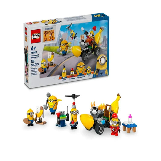 LEGO Despicable Me 4 Minions and Banana Car Toy 75580 Building Blocks Toys for 6+ Gift for Boys and Girls - Jaiman Toys