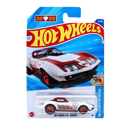 Hot Wheels '69 Corvette Racer – White