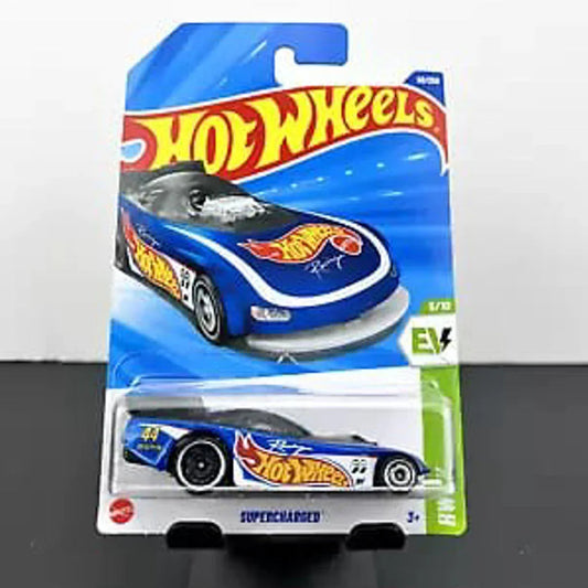 Hot Wheels Supercharged diecast toy car, specifically from the HW EV series for kids 3 Year+