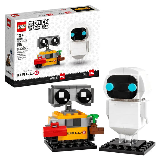 Lego 40619 Brickheadz Wall-E and Eve (155 Pieces) - Jaiman Toys