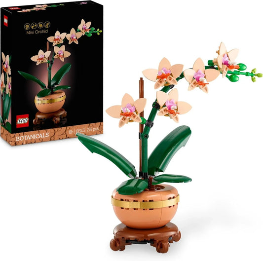 LEGO 10343 Botanicals Mini Orchid - Artificial Flowers Set (274 Pieces) - Jaiman Toys
