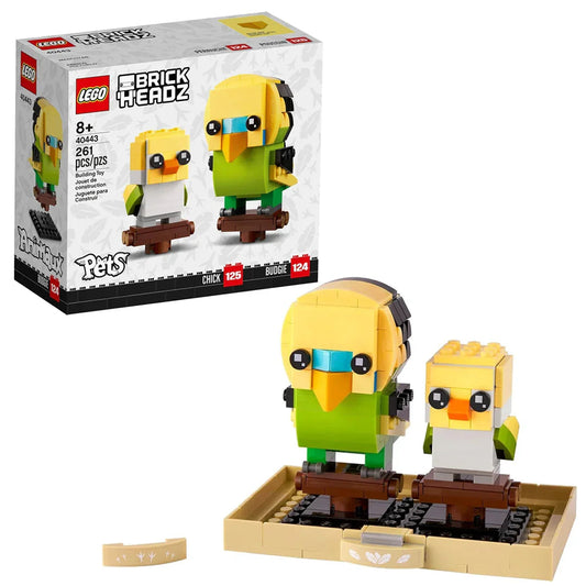 LEGO BrickHeadz 40443 Budgie & Chick (261 Pieces) - Jaiman Toys