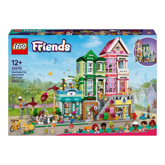 LEGO 42670 Friends Heartlake City Apartments and Stores - Jaiman Toys