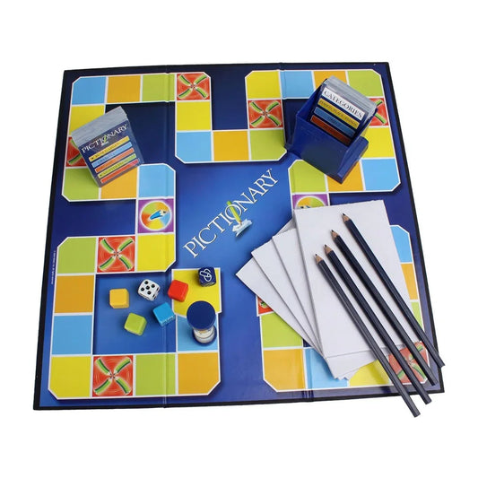 Mattel Pictionary The Game Of Quick Draw for kid and adult (Blue) - Jaiman Toys