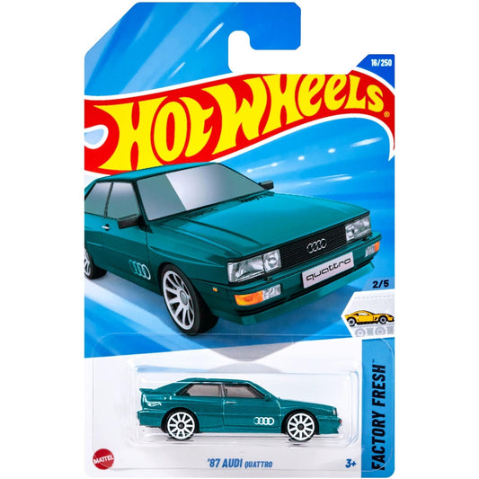 Hot Wheels - 87 Audi Quattro Diecast Model Car -HYW72