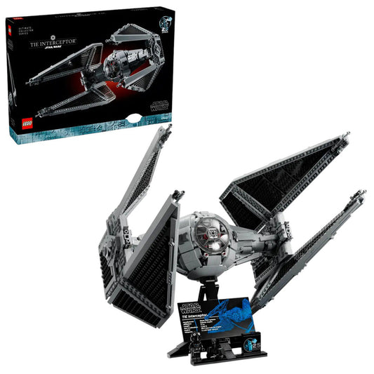 LEGO Star Wars 75382 TIE Interceptor Building Set – Collectible Starfighter Model (957 Pieces)