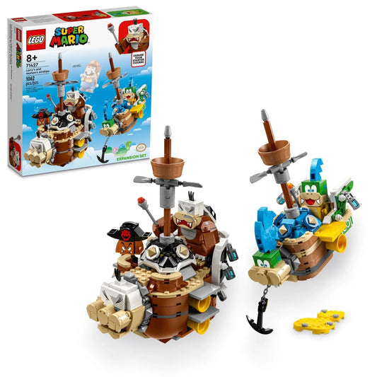 LEGO 71427 Super Mario Larry's and Morton’s Airships Expansion Building Set (1062 Pieces) - Jaiman Toys