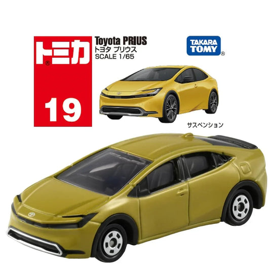 Tomica No.19 Toyota Prius Golden- TAKARA TOMY -Diecast Scale Model Car- 1/65 - Jaiman Toys